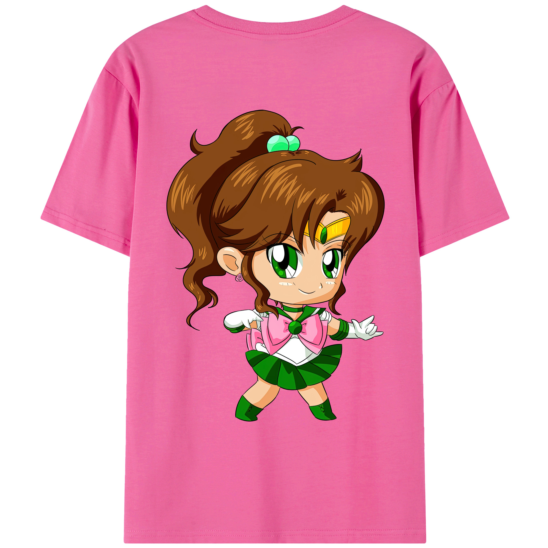（画像用） 美少女戦士セーラームーン 木野 まこと きの まこと Sailor Moon Kino Makoto （セーラージュピター；Sailor Jupiter） レディース半袖Tシャツ(バックプリント)